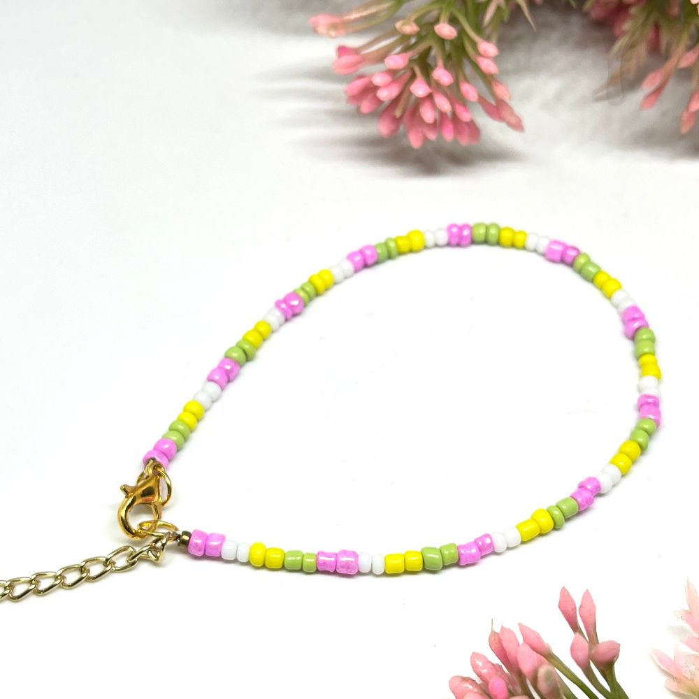 ECW ALEXIS ADJUSTABLE ANKLET - Multi, Beads image