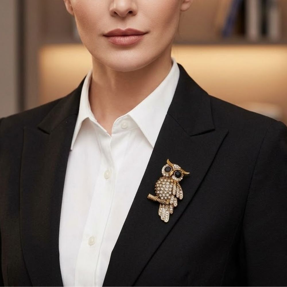 ECW OWL BROOCH
