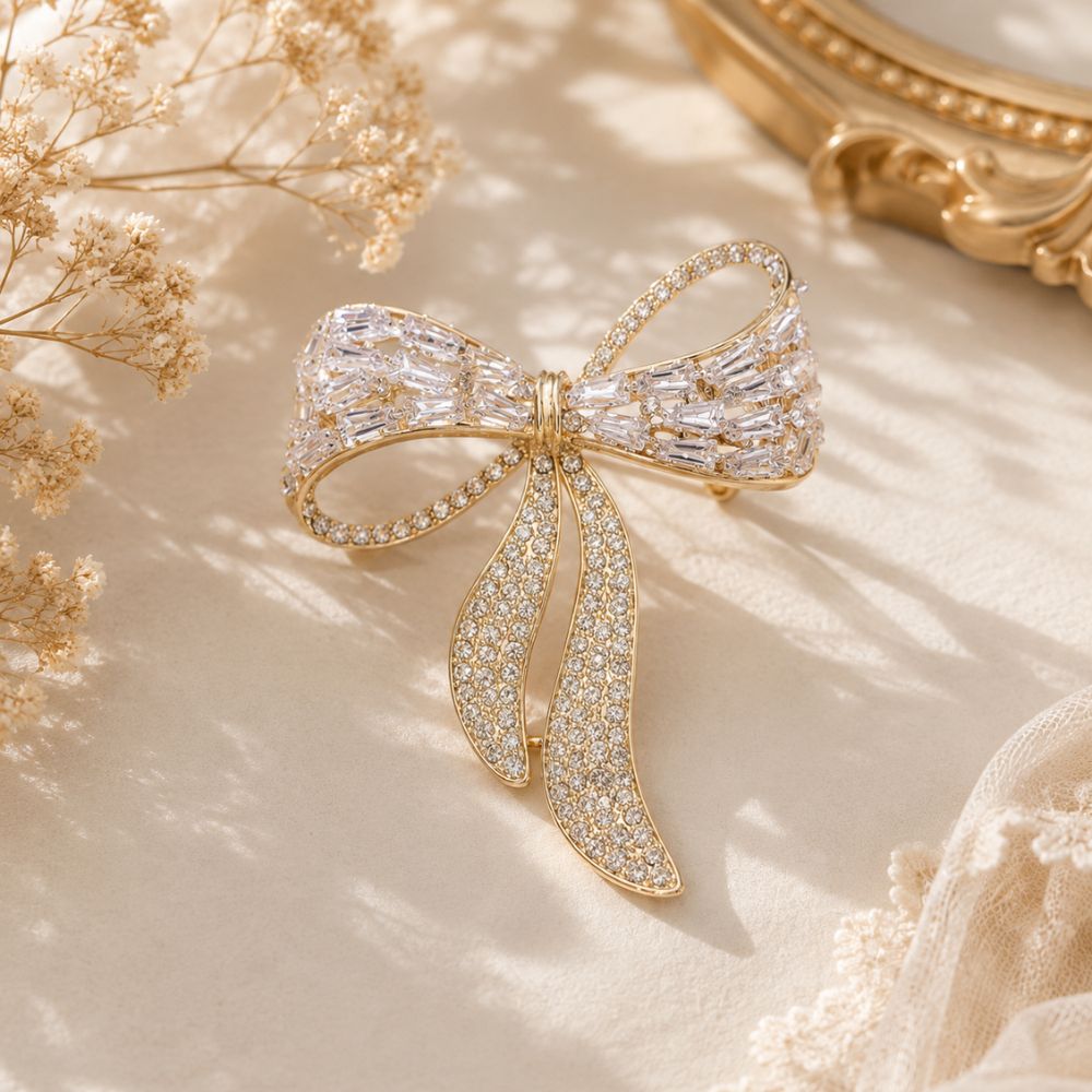 ECW BOW BROOCH
