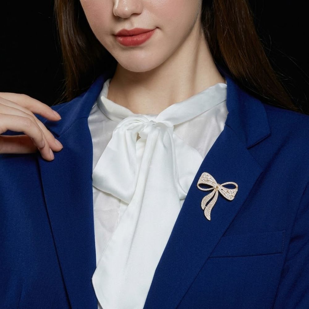 ECW BOW BROOCH