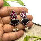 ECE SAAR EARRING - Red, Brass image