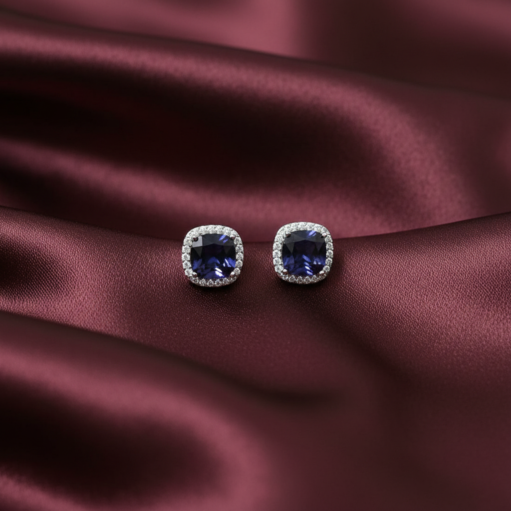 ECW BLUE STONE DAINTY EARRINGS