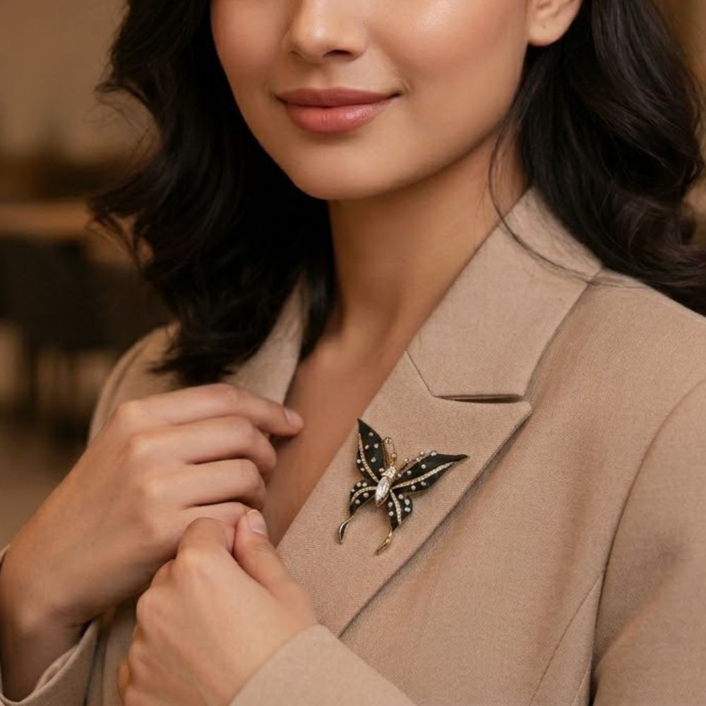 ECW BUTTERFLY BROOCH