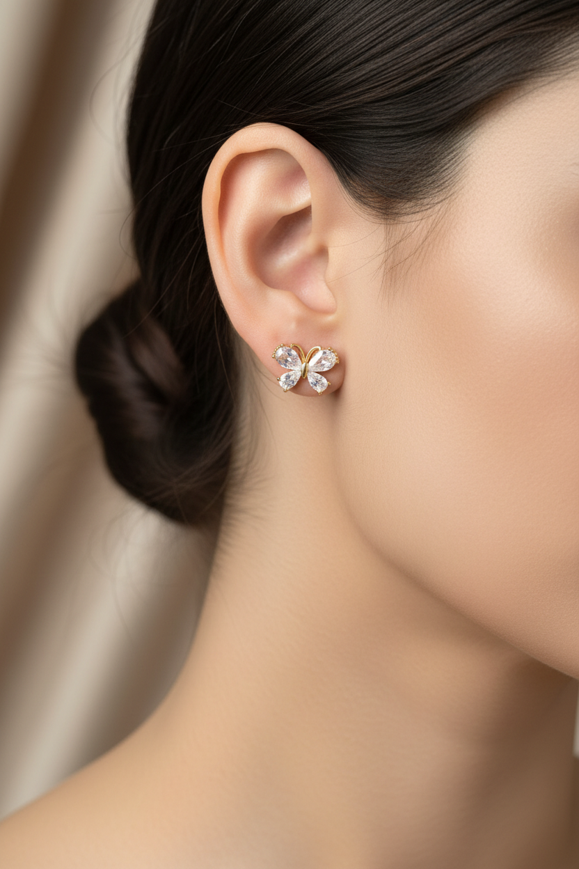 ECW BUTTERFLY DAINTY EARRINGS