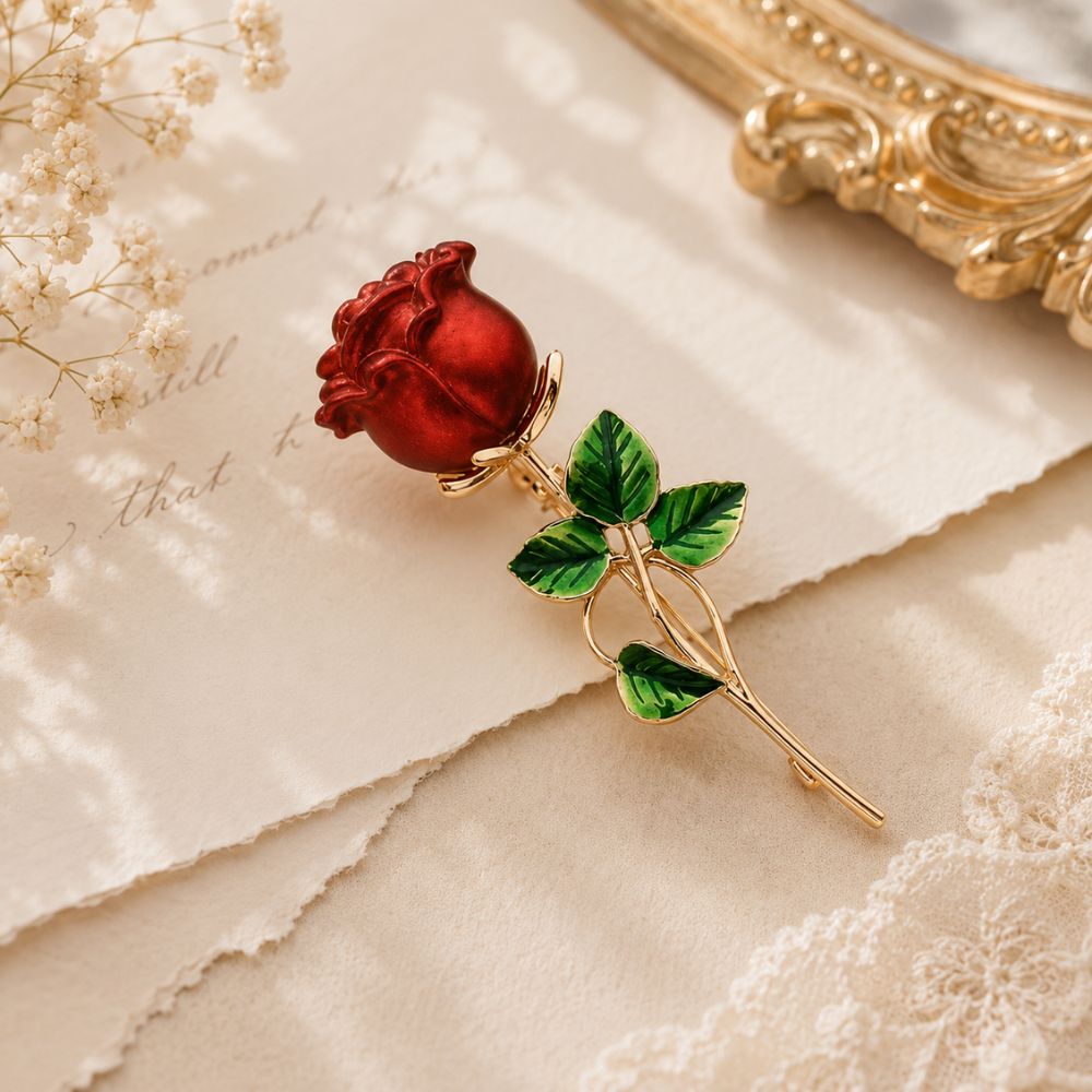 ECW ROSE BROOCH