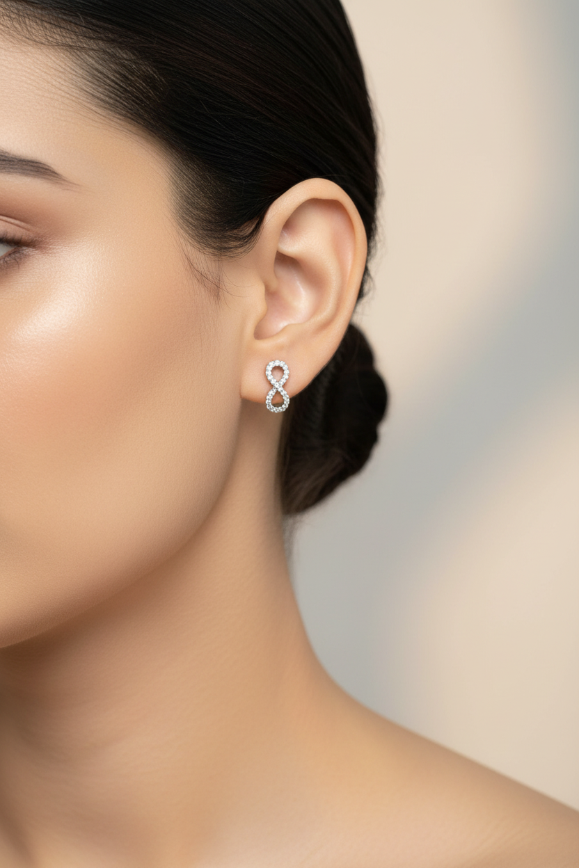 ECW INFINTY DAINTY EARRINGS