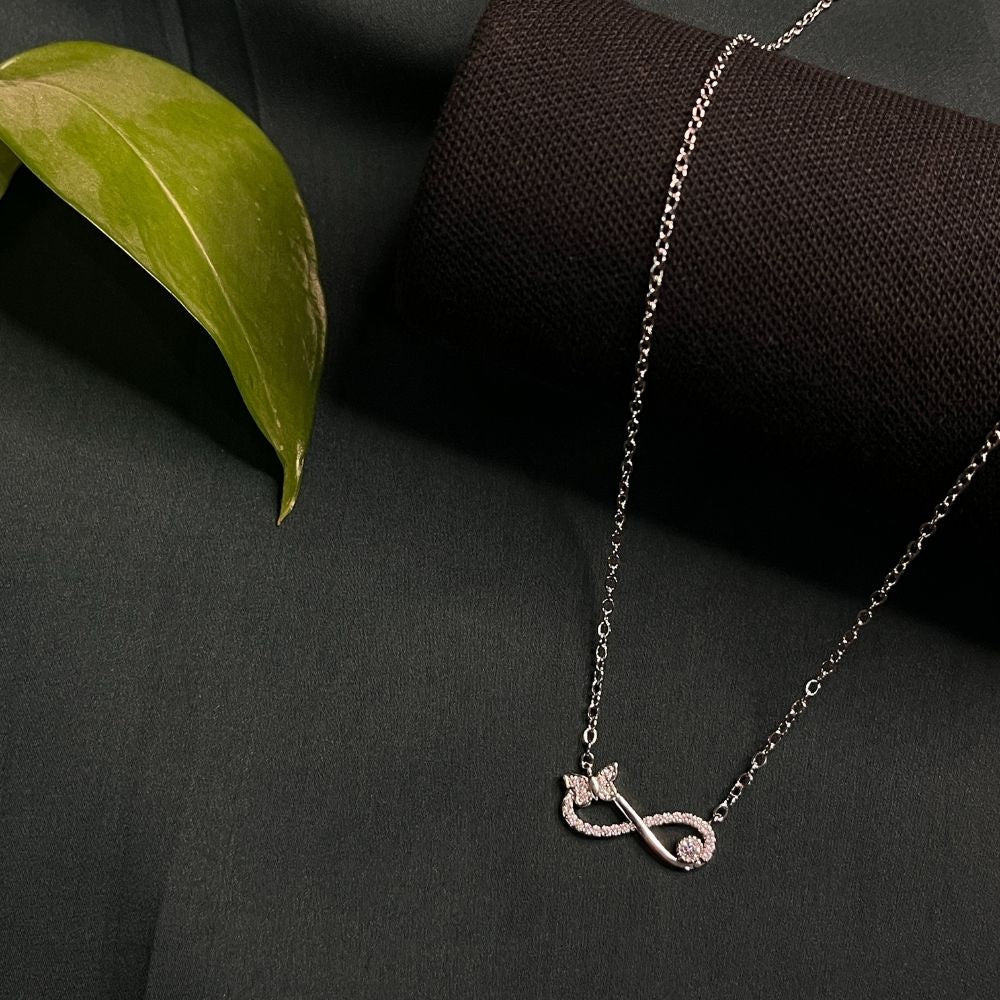 ECW INFINITY DELICATE NECKLACE - Silver, Metal image