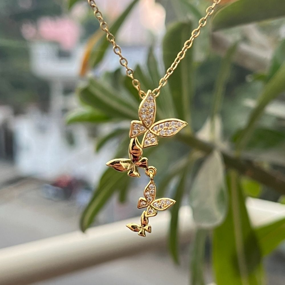 ECW BUTTERFLIES DAINTY NECKLACE image 2