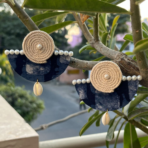ECE AAHNA BATIK FABRIC EARRINGS image 0