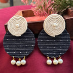 ECE AASHVI HANDLOOM FABRIC EARRINGS image 1