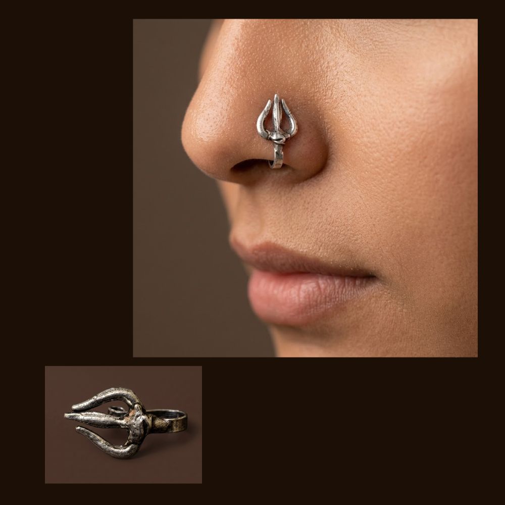 ECE TRISHUL NOSE PIN