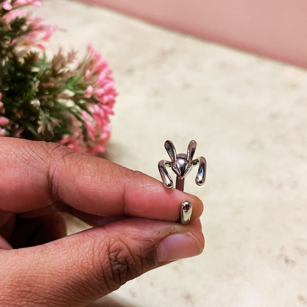 ECW BUNNY STATEMENT ADJUSTABLE RING image 2