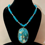 ECE SITABO NECKLACE - Blue, Glass Beads image