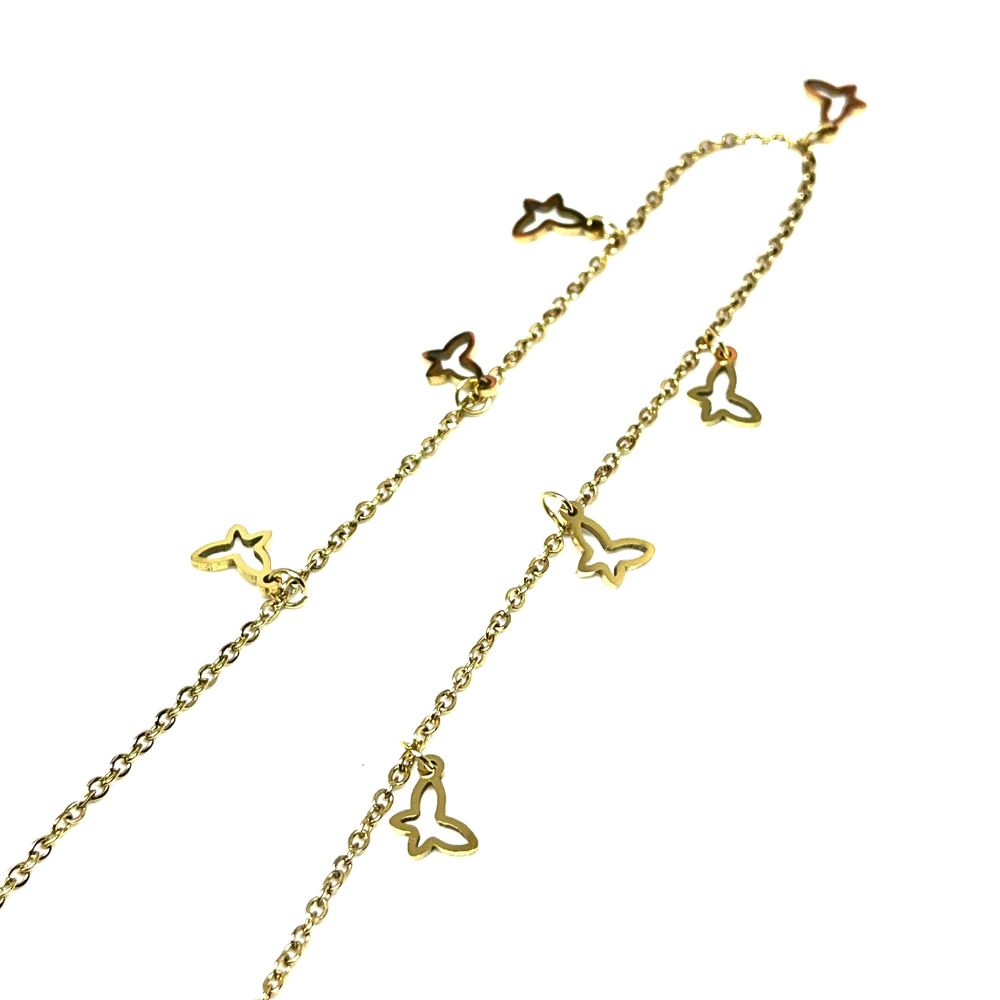 ECW MULTI BUTTERFLY DELICATE NECKLACE image 2