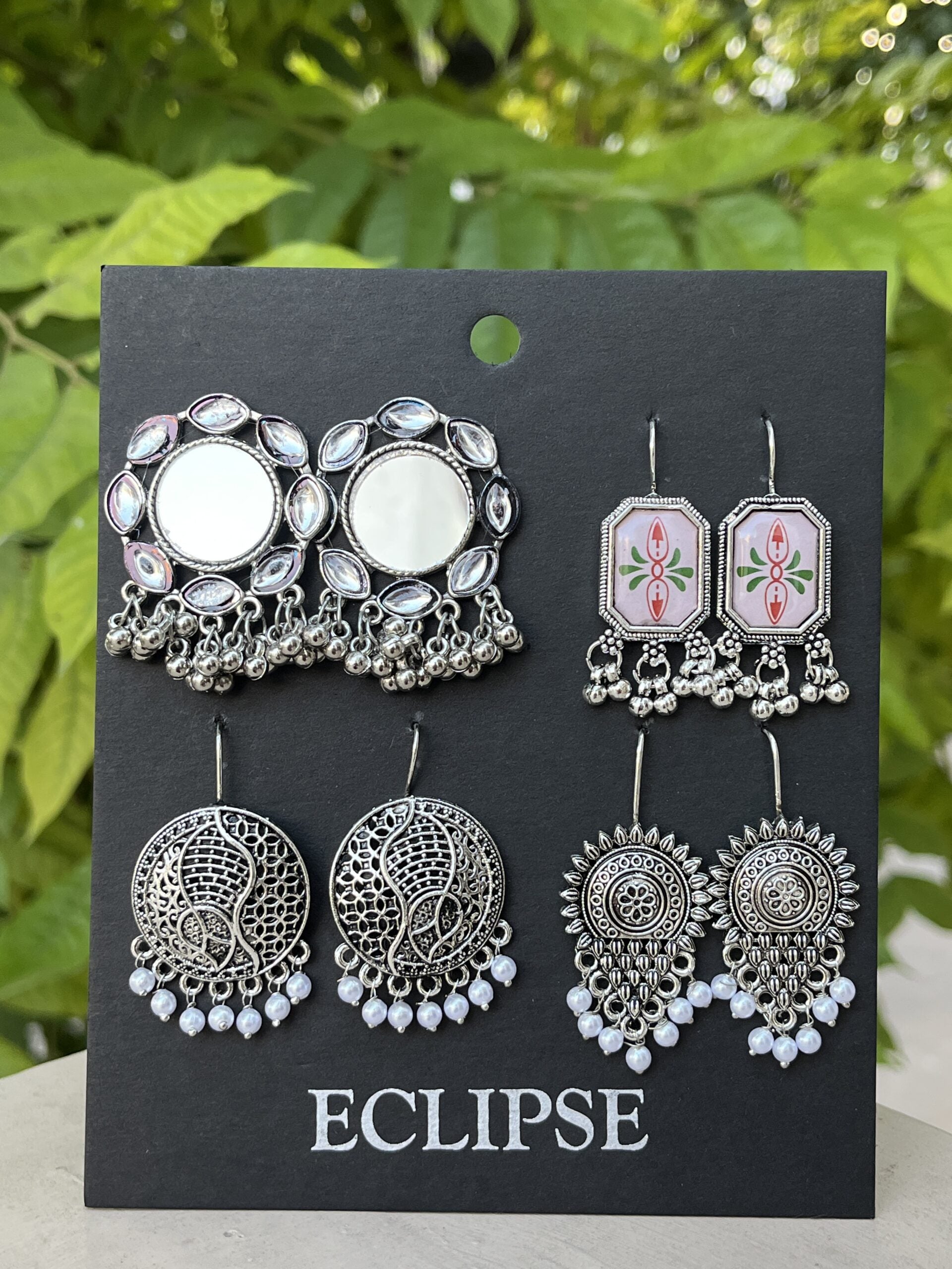 ECE OXIDISED EARRING HAMPER image 0