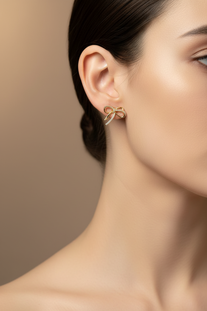 ECW FANCY BOW EARRINGS