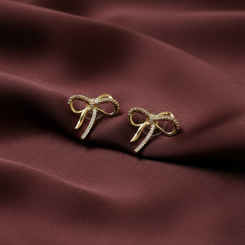 ECW FANCY BOW EARRINGS
