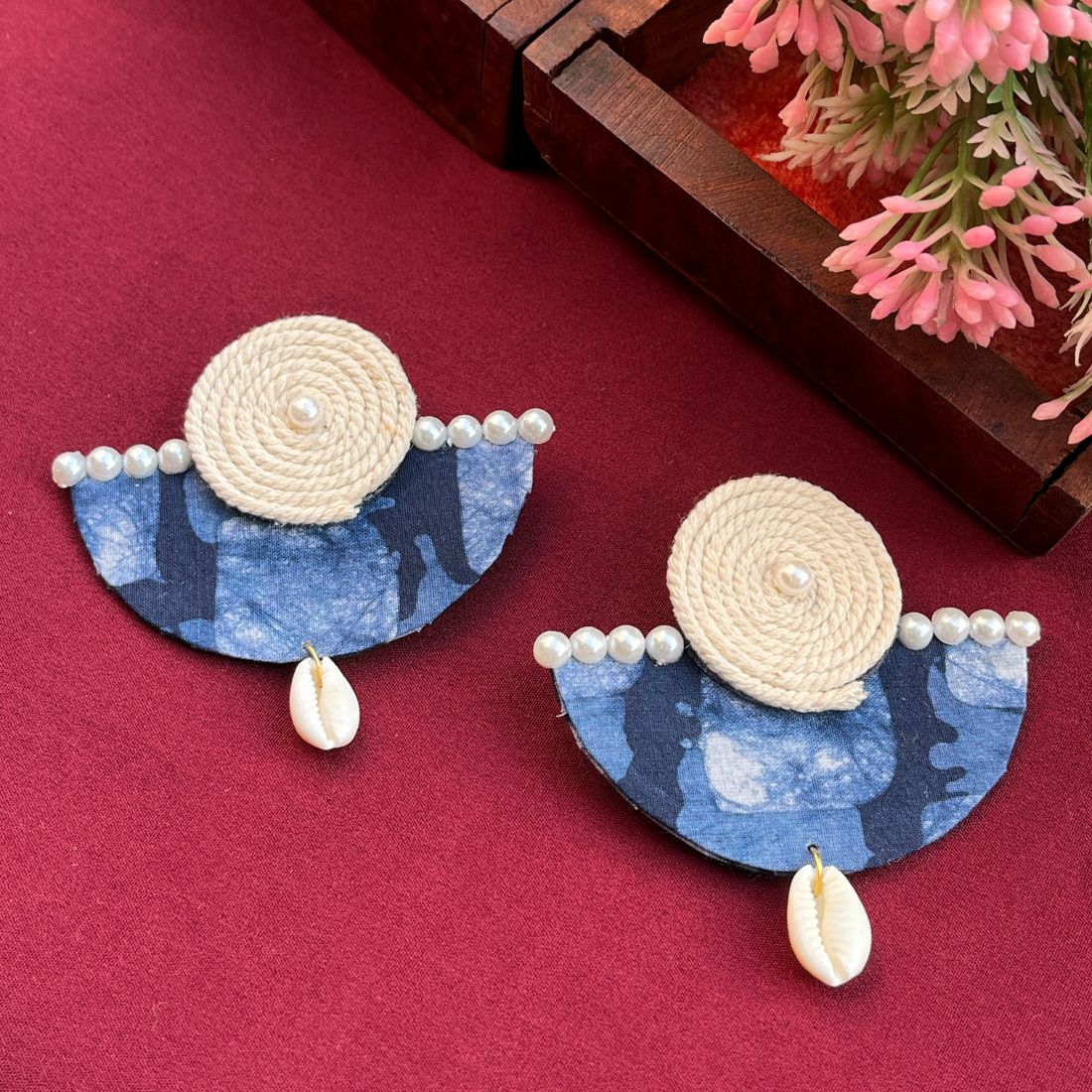 ECE AAHNA BATIK FABRIC EARRINGS image 3