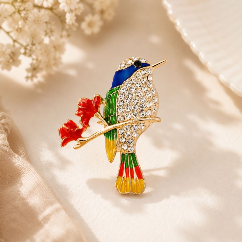 ECW KINGFISHER BROOCH