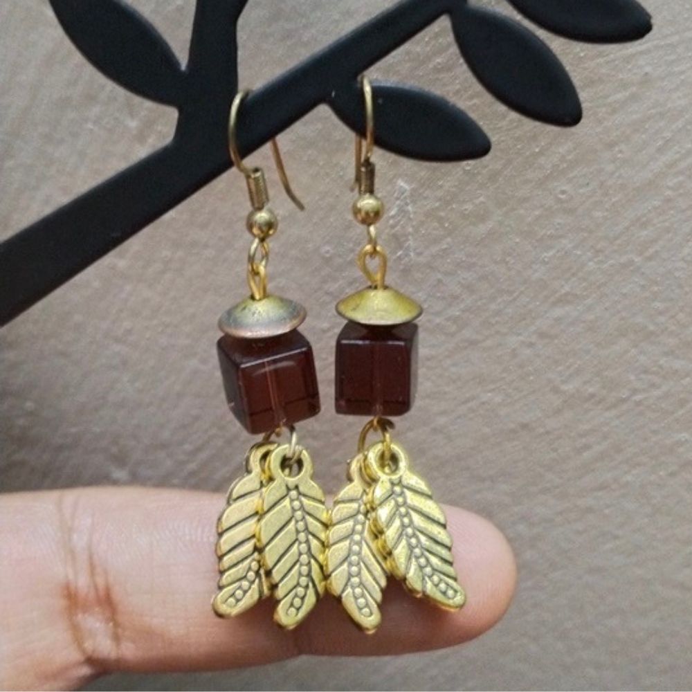 ECE BHOOMI FISH HOOK EARRING image 1