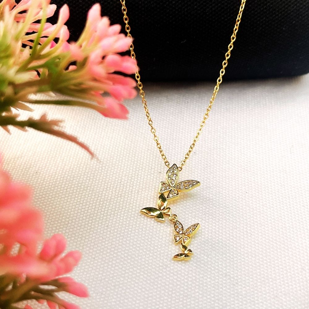 ECW BUTTERFLIES DAINTY NECKLACE image 0