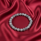 ECM GREY BEADS MEN'S ADJUSTABLE BRACELET
