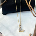 ECW CRYSTAL HEART DAINTY NECKLACE image 0