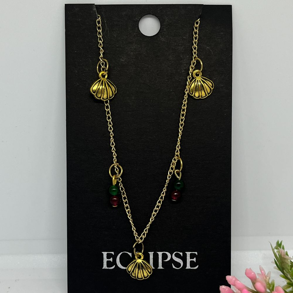 ECW GOLD SHELL ADJUSTABLE ANKLET image 1