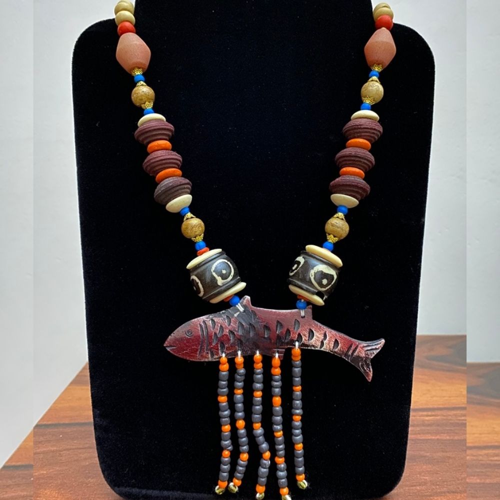 ECW FISH HANDMADE NECKLACE image 0