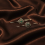 ECE FLORAL NEEDLE EARCUFF EARRINGS