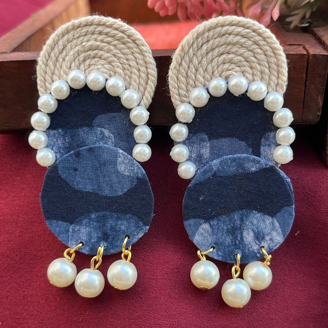 ECE ANIKA BATIK FABRIC EARRINGS image 2