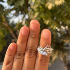 ECW HAMMERED STATEMENT ADJUSTABLE RING image 0