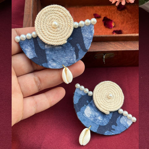 ECE AAHNA BATIK FABRIC EARRINGS image 1
