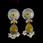 ECE VYOM EARRING - Yellow, Brass image