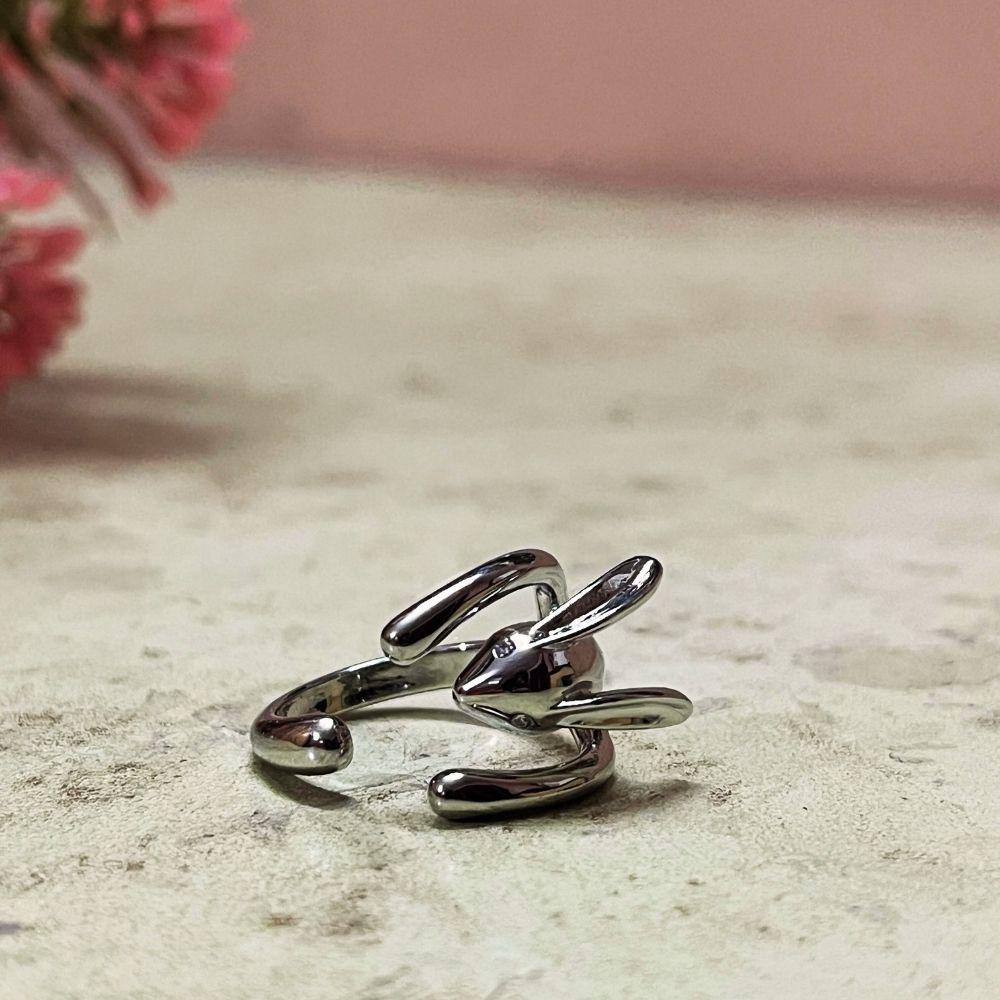 ECW BUNNY STATEMENT ADJUSTABLE RING image 1