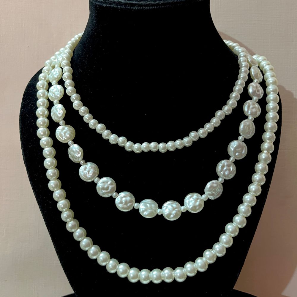 ECE LAYERED PEARL NECKLACE image 1
