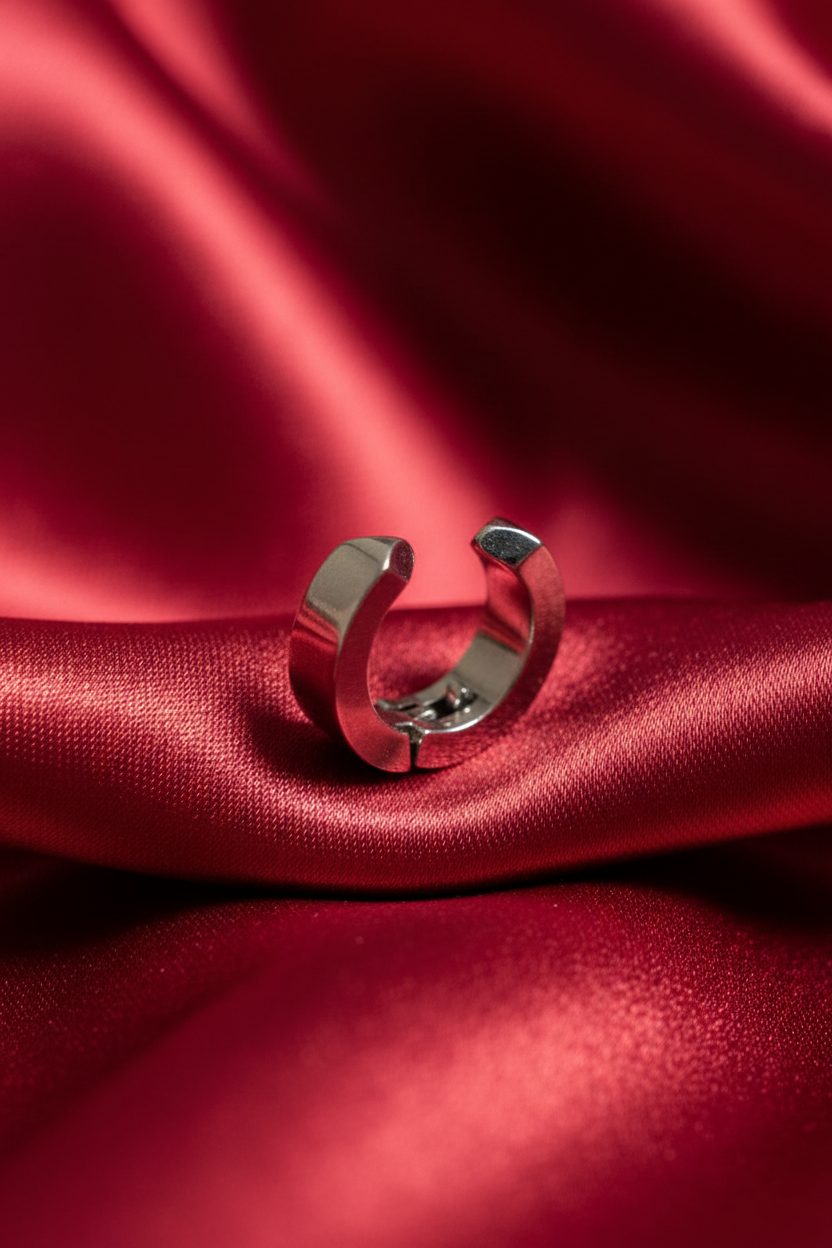 ECM GOLD CLIP ON MEN'S EARRING