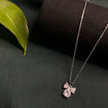 ECW SILVER BOW DROP DAINTY NECKLACE image 0