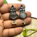 ECE SAAR EARRING - Grey, Brass image