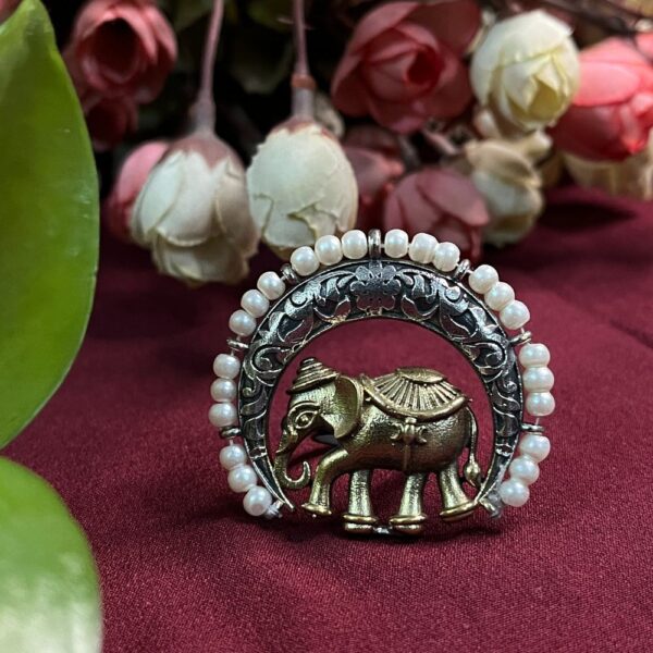 Alternative view of ECE HASTHI ADJUSTABLE RING