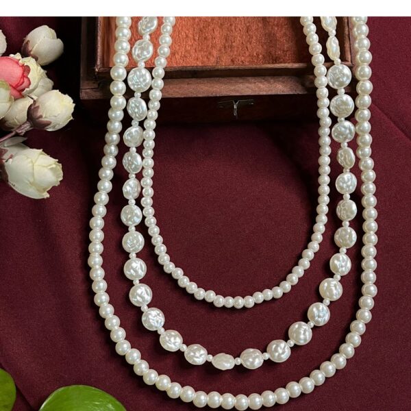 ECE LAYERED PEARL NECKLACE