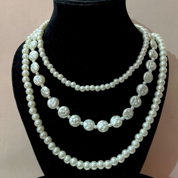 Alternative view of ECE LAYERED PEARL NECKLACE