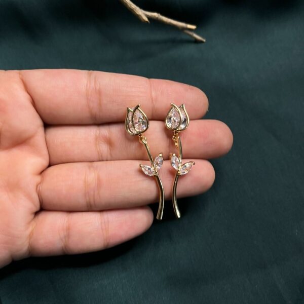 Alternative view of ECW TULIP STATEMENT EARRING